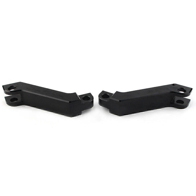 Harley Sportster Softail Road King Black Cut Male Mount Foot Peg Extensions (2004-2023)