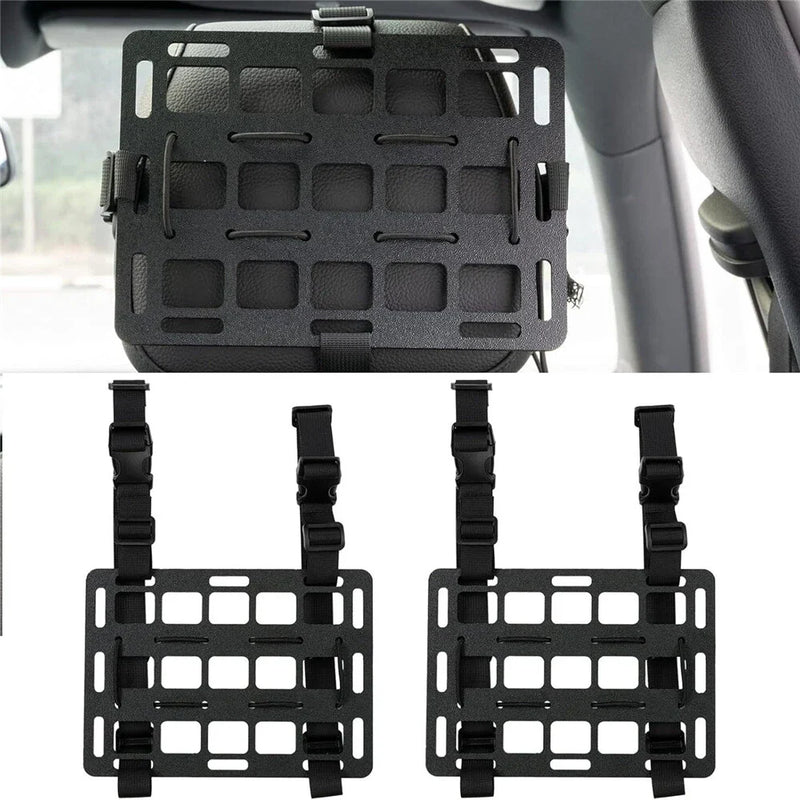 Universal Vehicle Tactical Molle Panel Headrest Gun Rack Storage