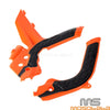 KTM EXC-F 250 350 450 500 Dirt Bike Frame Guards Protector Orange (2020-2023)