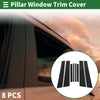BMW X6 (2002-2013) Black 8 Pcs Door Pillar Window Trim