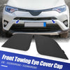 Toyota RAV4 Pair Front Bumper Tow Hook Towing Eye Cover Cap (2016–2018)