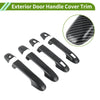 Toyota Alphard Carbon Fiber Black Exterior Door Handle Cover Trim (2015-2021)