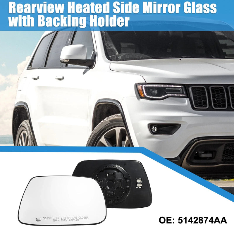 Jeep Grand Cherokee Heated Right Rearview Side Mirror Glass (2011-2023)