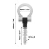 BMW 325i 335i Silver Tone Front Bumper Screw-On Tow Hook Towing Bar