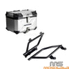 Harley Softail FXLR Silver Tail Box Luggage Case with Rack (2018)