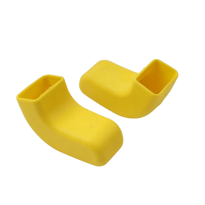 Jeep Wrangler JK JL JT Front Bumper Tow Hook Covers Yellow (2007-2023)