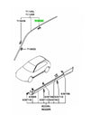 Mitsubishi Lancer / Mirage 10 x Roof Drip Molding Clips (1997-2001)