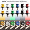 YAMAHA YZF R6 2 x Gold 6mm Swingarm Spools (2006-2023)
