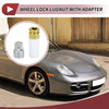 Porsche Cayenne Set of 2 Wheel Lock Lug Nuts with 21 Teeth Anti-theft Key