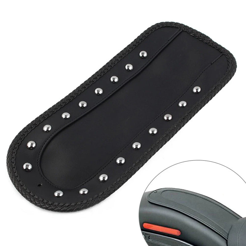 Harley Softail Black PU Leather Rivet Rear Fender Bib Solo Seat (1984-2006)
