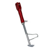 Motorcycle Foot Side Stand - Red Adjustable Non-Slip Kickstand