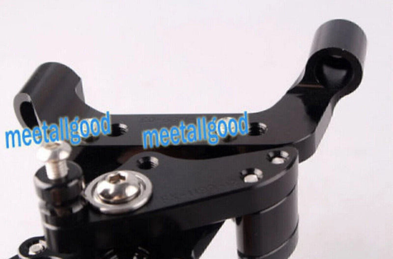 DUCATI 1199 (2012-2014) Black CNC Adjustable Rearsets Foot Pegs