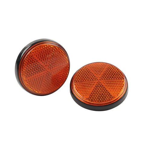 Make & Model 2 x LED Motorcycle Round Reflector Tail Brake Turn Signal Light