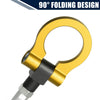 Honda Fit Gold Tone Round Front Rear Bumper Trailer Ring Eye Towing (2009-2014)