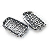 BMW X5 Front Kidney Grille Diamond Style Chrome (2007-2013)
