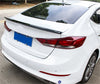 Hyundai Elantra Sedan Rear Spoiler Wing Glossy Black (2017-2018)