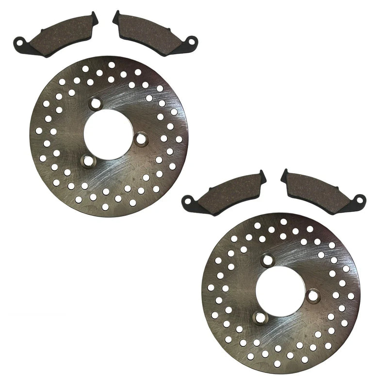 Honda TRX450R 2x Front Disc Brake Rotors & Pads (2004–2014)