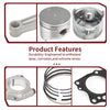 EZGO 295cc 1992-2002 Piston Ring Exhaust Intake Valve Gaskets Connecting Rod