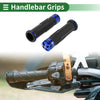 Motorcycle 7/8" 22mm Hand Grip Cover Handlebar Grips Aluminum Blue 1 Pair