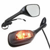 Suzuki GSXR1000 Carbon Fiber Rear View Mirrors w/ LED Signals (2005-2015)