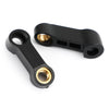 Motorcycle Black Right Hand Thread M10 Mirror Extension Flares