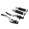 BMW F650GS Silver Extendable Brake Clutch Levers & Grips (2002-2007)
