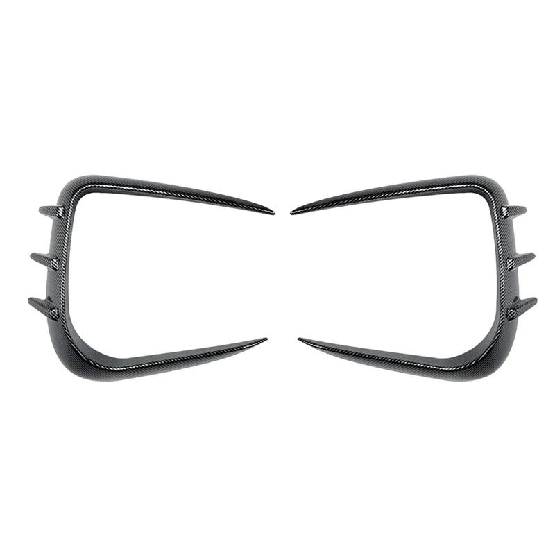 Volkswagen ID.3 2 x Carbon Look Front Bumper Side Air Vent Trims (2019-2022)