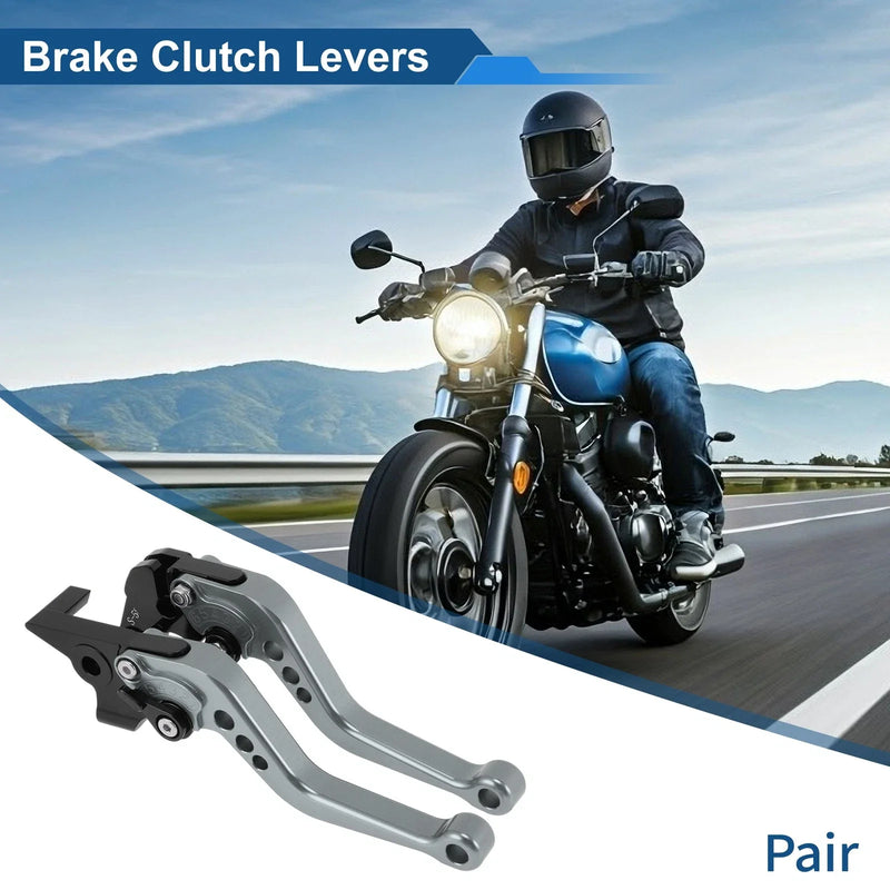 Yamaha MT-10 / FZ-10 Short Brake Clutch Levers 1 pair Titanium Tone (2017–2021)