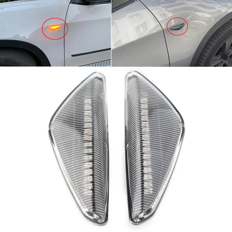 BMW F25 E70 E71 E72 E70 ABS Dynamic LED Side Marker Turn Signal Lights (2010-2017)
