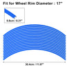 Universal 16 x Wheel Rim Sticker Strips 17in