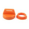 Polaris RZR XP 800-1000, Ranger, Sportsman Ignition Key Cover w/Nut Orange ABS