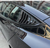 Tesla Model 3 Air-intake Rear Side Window Louvers Cover Trims