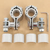YAMAHA XV1600 XV1700 1900 22mm 25mm 32mm 35mm Chrome Footpegs Peg Clamps