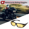 Motorcycle 1x Motorcycle Goggles Riding Yellow Lens Black Frame