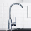 Durable Hot&Cold Stainless Steel Faucet Sink Mixer Sprayer Single-Handle