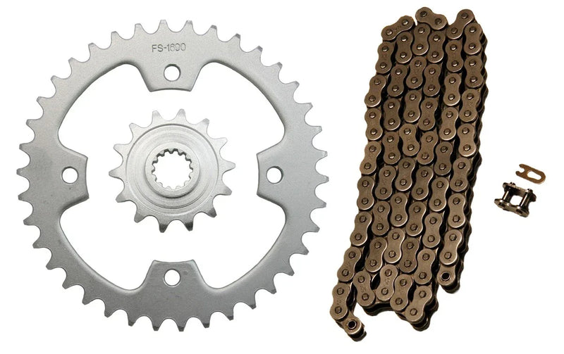 Kawasaki KFX450R 2 x Drive Chain & 14/38 Sprockets (2008–2014)