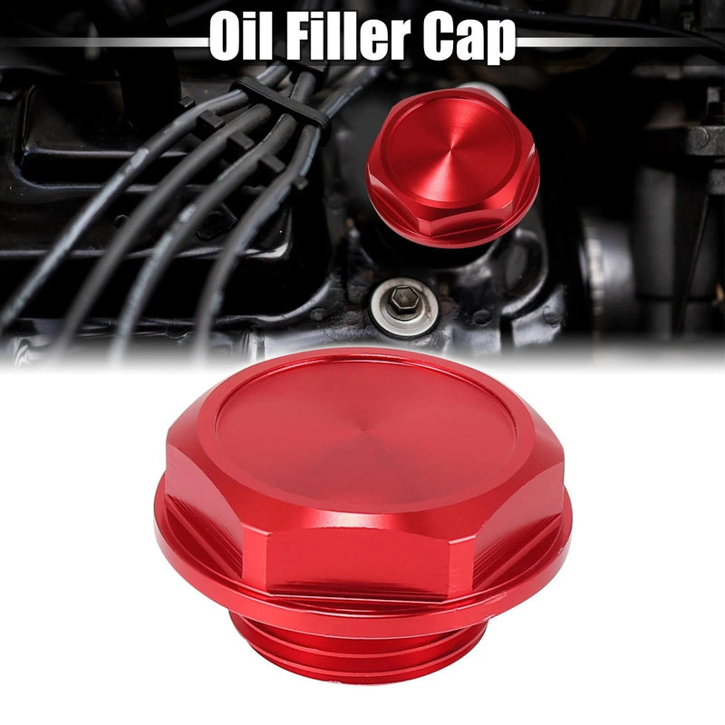 Toyota Highlander Red Aluminum Alloy Gas Engine Oil Filler Cap (2001-2023)