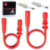 Polaris Sportsman 850 SP 2 x Spark Plug & Cap & Wire Set (2009–2013)