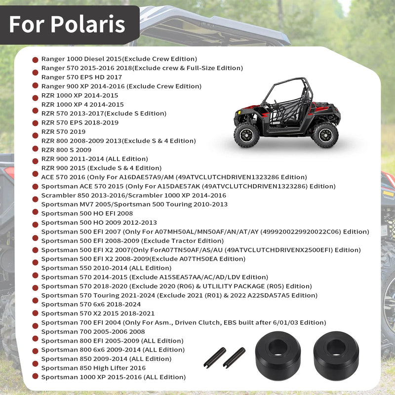 Polaris ACE 570 2Pcs Secondary Clutch Roller w/ Upgraded Pin (2016)