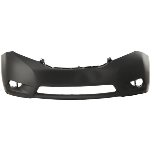 Front Bumper Cover Primed For 2011-2017 Toyota Sienna