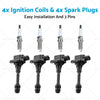 Nissan X-Trail 4x Ignition Coils & 4x Spark Plugs (2001-2007)