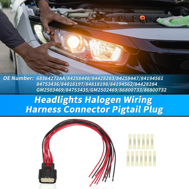 Ram 1500 Headlights Halogen Wiring Harness Connector (19 - 21)