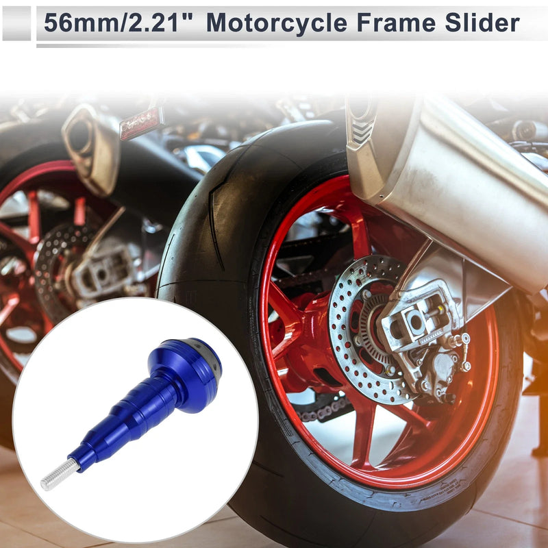 1 x 10mm Aluminum Alloy Motorcycle Slider Frame Bolt Blue