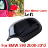 BMW LCI E90 328i 335i Gloss Black Textured Mirror Cover Caps (2009-2011)