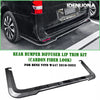 Mercedes Benz W447 1x Carbon Look Rear Bumper Diffuser (2016-2023)