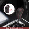Nissan Maxima 2016-2023 Black Red Faux Leather Gear Shift Knob Cover
