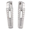Suzuki GSXR1000 (2005-2014) Silver 2 x Rear Foot Pegs Footrests Kit
