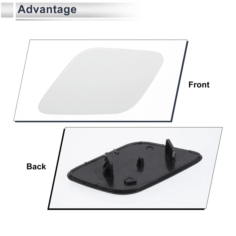 Volvo XC60 White Front Left Bumper Headlight Washer Nozzle Cover (2010-2023)