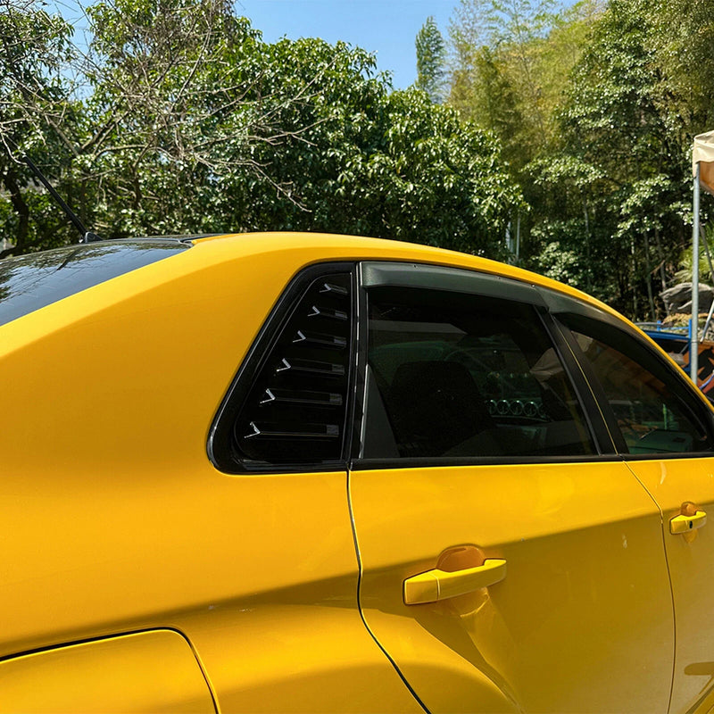 Subaru Impreza WRX STI Gloss Black Rear Window Side Louvers (2011-2014)