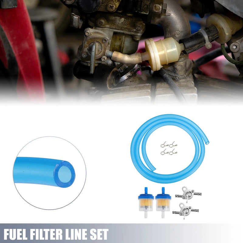 CRF50 70 90 ATV Blue 2 x Set Motorcycle Fuel Filters with 2 Valve Petcocks